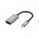 Equip 133493 adaptador de cable de vídeo 0,15 m USB Tipo C DisplayPort Negro, Gris